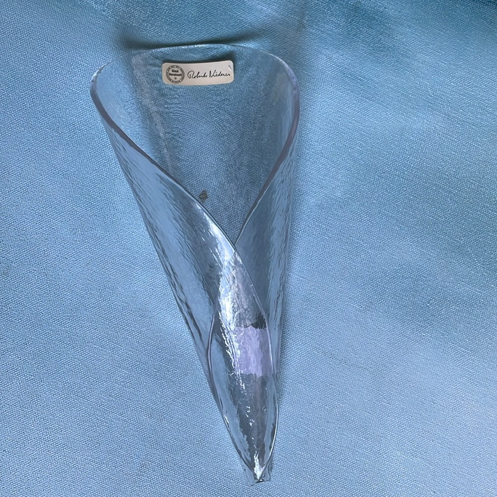 Glasi Hergiswil Roberto Niederer Glass Cornet Vase - Picture 2 of 9